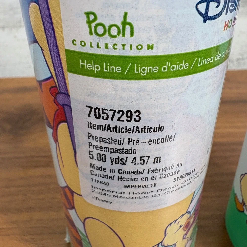 Winnie the Pooh & Tigger Wall Paper Border Qty‎ 2 5 Yd. Rolls  Lot #7057293